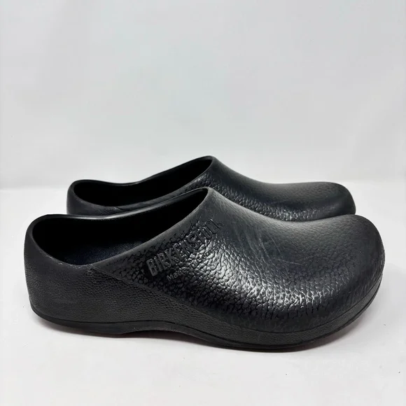 Birkenstock Ges Gesch Mens Rubber Slip On Clogs Black Size 10 - Picture 2 of 7